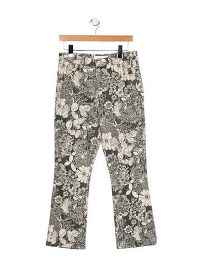 Pre-owned Mother High-rise Straight Leg Jeans In Multi
