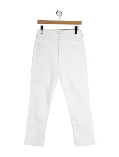 Pre-owned Mother High-rise Straight Leg Jeans In Multi
