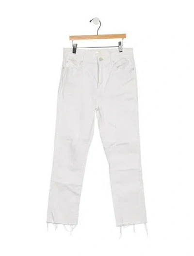 Pre-owned Mother High-rise Straight Leg Jeans In Multi