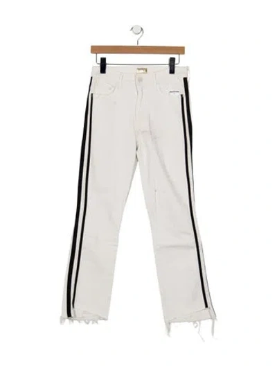 Pre-owned Mother High-rise Straight Leg Jeans In Multicolor