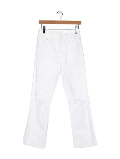Pre-owned Mother High-rise Wide Leg Jeans In Multi