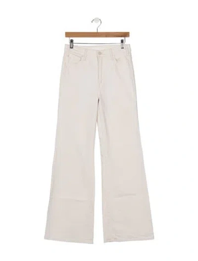 Pre-owned Mother High-rise Wide Leg Jeans In Pink