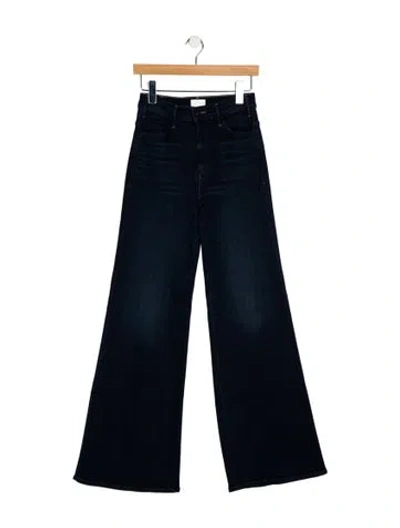 Pre-owned Mother High-rise Wide Leg Jeans W/ Tags In Blue