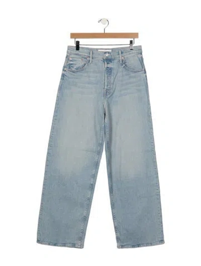 Pre-owned Mother High-rise Wide Leg Jeans W/ Tags In Blue