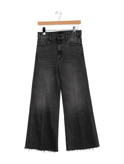 Pre-owned Mother High-rise Wide Leg Jeans W/ Tags In Gray