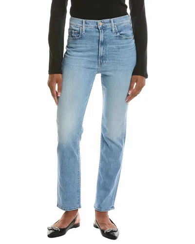 Mother High-waist Rider Hover Comeback Kid Jean In Blue