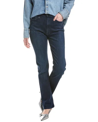 Mother High-waisted Rider Corner Piece Jean In Blue