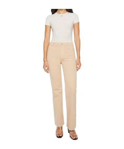 Mother High-waisted Straight-leg Jeans In Neutral