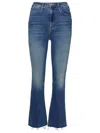 Mother Hustler Ankle Cotton Jeans In Blue