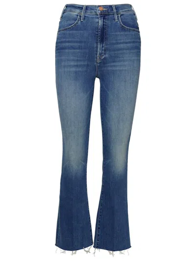 Mother Hustler Ankle Cotton Jeans In Blue