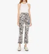 Mother Hustler Ankle Flare Leg Jeans In French Fairy Tale In Animal Print