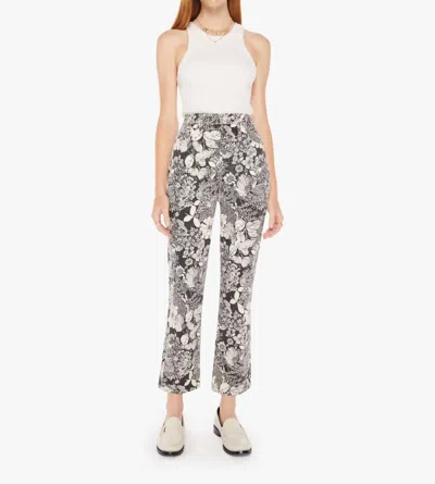 Mother Hustler Ankle Flare Leg Jeans In French Fairy Tale In Animal Print