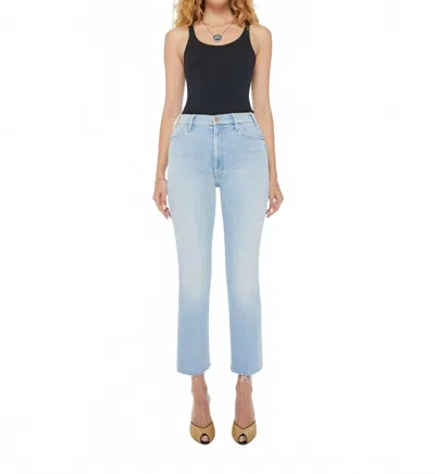 Mother Hustler Ankle Fray Hem Jeans In Lost Art In Multi