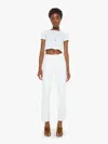 Mother The Weekender Fray Jeans In White In Multi