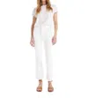 Mother Hustler Ankle Fray Jean In The Fairest Of Them All In White