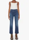 Mother Hustler Ankle Heirloom Jean In Dark-blue Wash In Blue