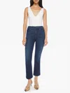 Mother Hustler Ankle Jeans In Corner Piece In Blue