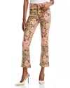 Mother Hustler Bouquet Ankle Jeans In Boutonniere Bouquet In Multi