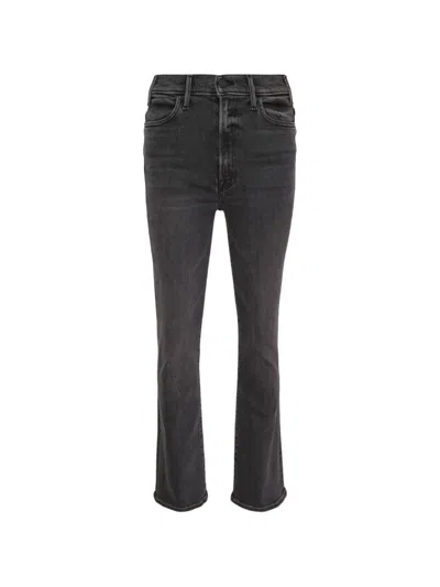 Mother Hustler Flare-cut Jeans In Black
