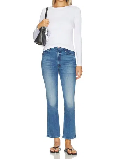 Mother Hustler Flood Denim Jean In All Your Eggs In One Basket In Multi
