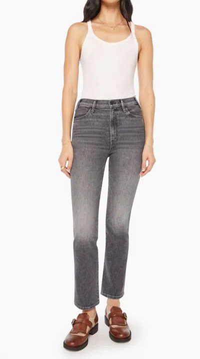 Mother Hustler Flood Jeans In Under The Bleachers In Gray