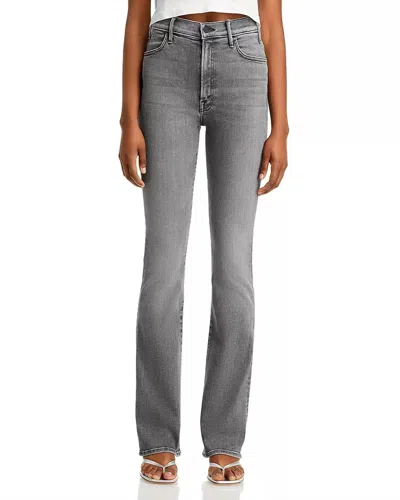 Mother Hustler Heel Jeans In Magic Eight Ball In Gray