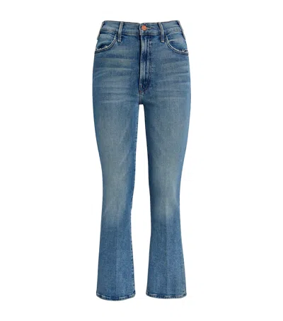 Mother Hustler High-rise Flared Jeans In Blue