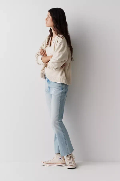 Mother Hustler High-rise Flare Jeans In Light Wash