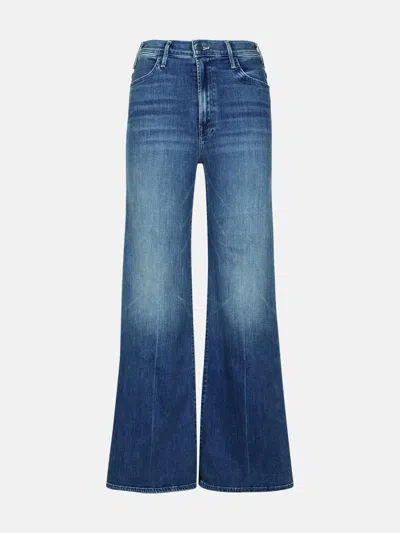 Mother 'hustler' Light Blue Cotton Blend Jeans