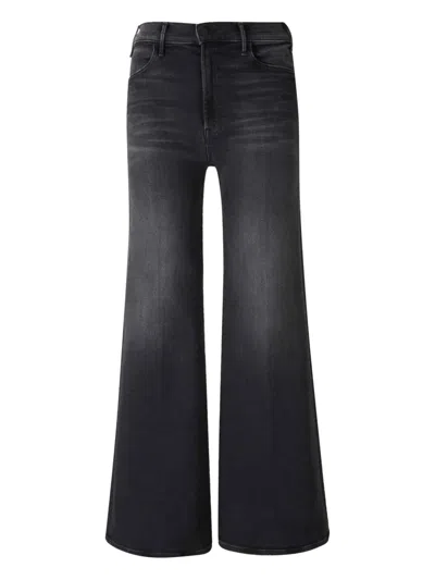 Mother Hustler Roller Sneak Bootcut Jeans In Black