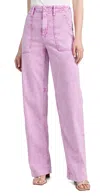 Mother High Waisted Patch Pocket Spinner Heel Smokey Grape Pants In Purple - Size 33 In Smokey Grape