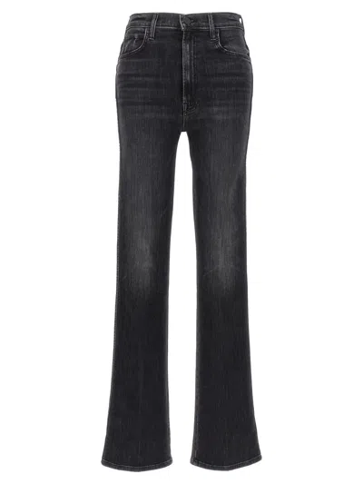 Mother Hw Smokin Double Heel Jeans Grey In Grey