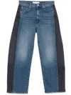 Mother The Half-pipe Flood Jeans In Blue