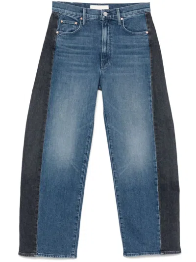 MOTHER MOTHER INDIGO BLUE WIDE-LEG JEANS