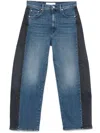 Mother Indigo Blue Wide-leg Jeans