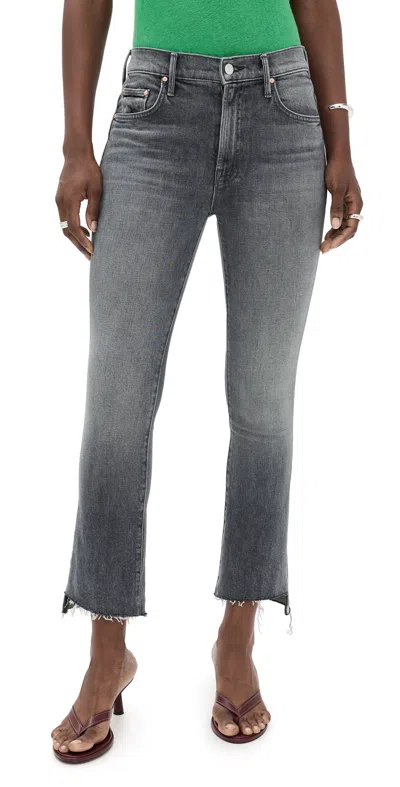Mother Insider Crop Step Chew Jeans Moshpit Memories In Blue