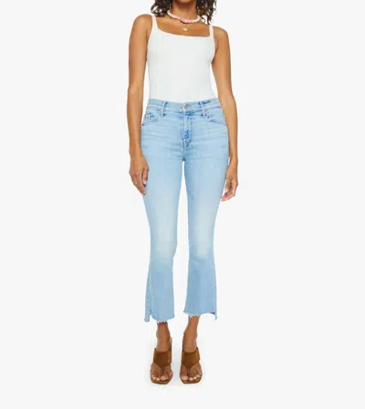 MOTHER INSIDER CROP STEP FRAY BOOTCUT JEAN IN BEAMING