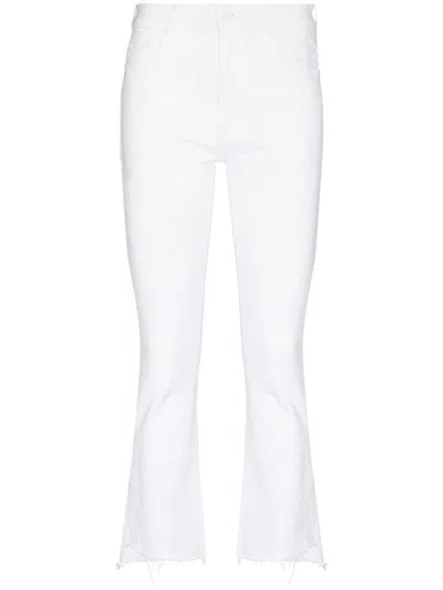 MOTHER MOTHER INSIDER CROP STEP FRAY DENIM JEANS