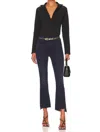 Mother Insider Crop Step Fray Jean In Night Tripper