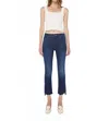 Mother Insider Crop Step Fray Jean In Off Limits In Multi
