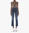 Mother The Insider Crop Step Fray Jean In Off Limits In Multi
