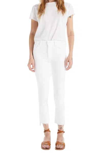 Mother Insider Crop Step Fray Jeans In Fairest Of Them All