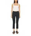 Mother Insider Crop Step Fray Jeans In Not Guilty In Blue