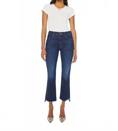 MOTHER INSIDER CROP STEP FRAY JEANS IN OFF LIMITS