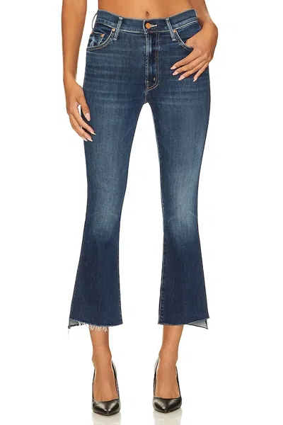 Mother Insider Crop Step Fray Jeans In Teaming Up
