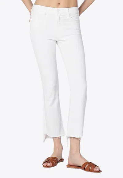 Mother Insider Crop Step Frayed Jeans