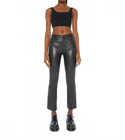 Mother Insider Flood Bootcut Jeans In Black