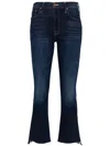 Mother 'the Insider' Crop Step Fray Jeans In Blau