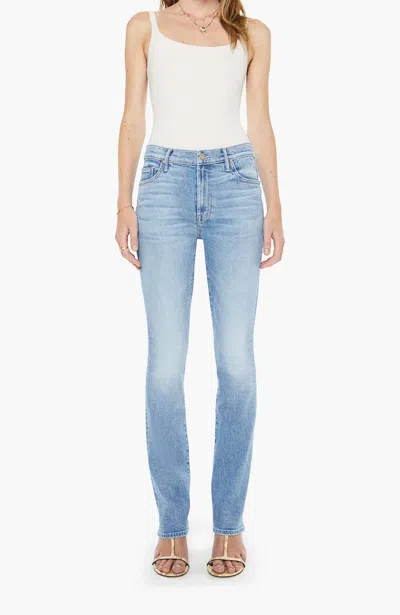 Mother Insider Skimp High Rise Bootcut Jeans In Baubles And Trinkets In Blue