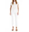 Mother Hustler Ankle Fray Jean In The Fairest Of Them All In White